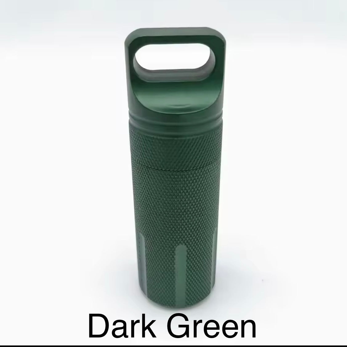 Portable aluminum alloy sealed jar outdoor metal waterproof compartment portable cylindrical keychain pendant