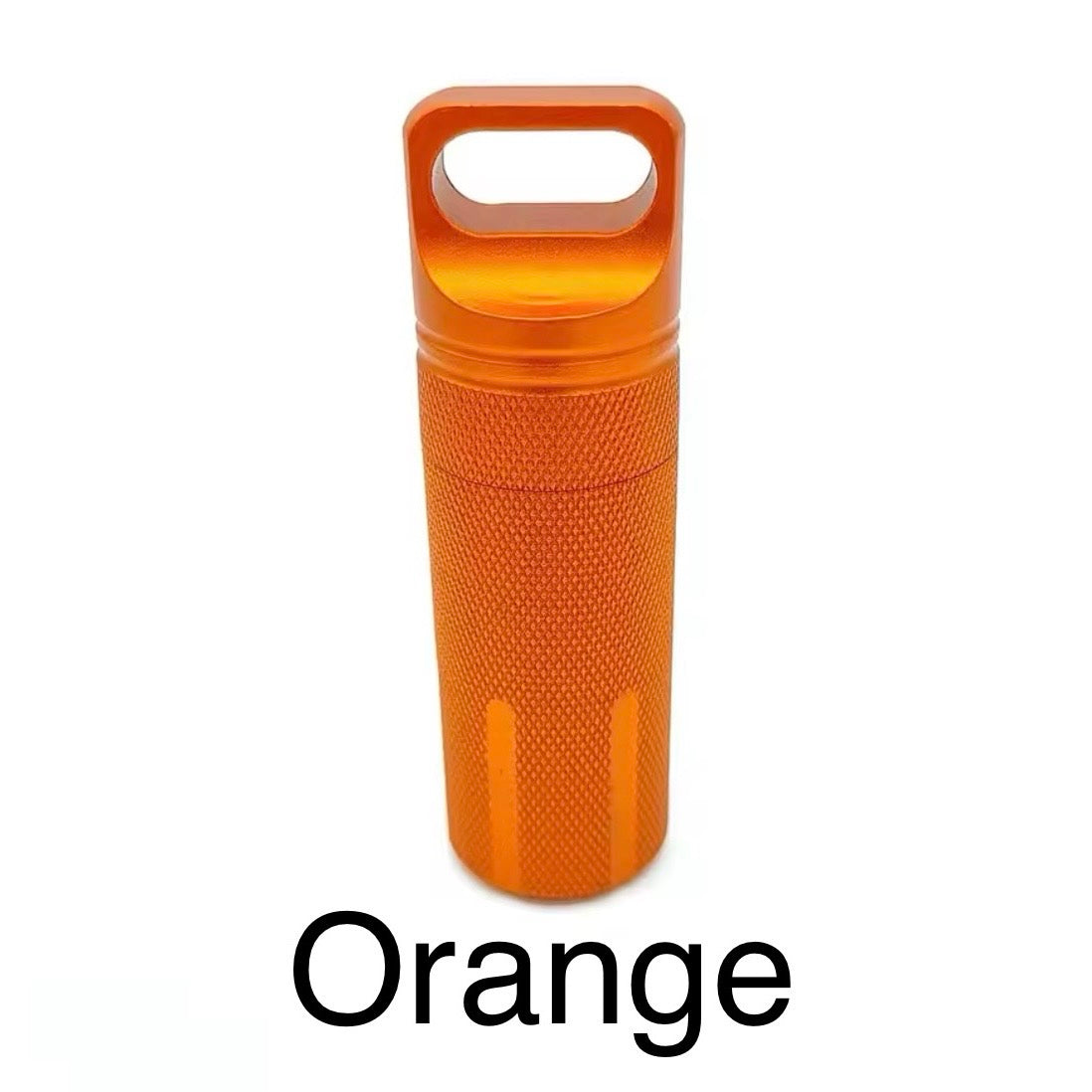 Portable aluminum alloy sealed jar outdoor metal waterproof compartment portable cylindrical keychain pendant