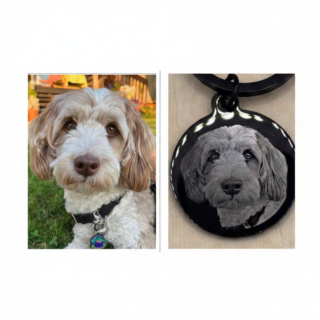 dog on keyring 