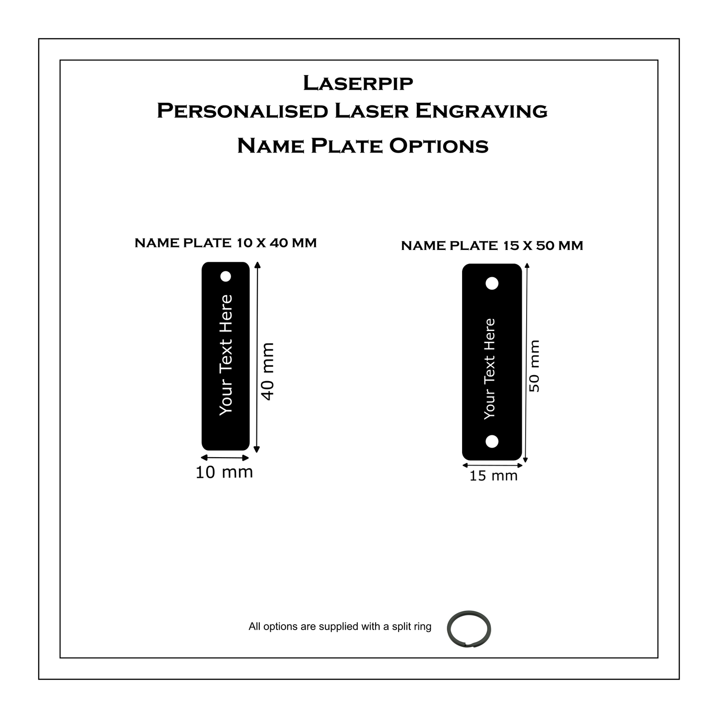 Laser Engraved Name Tags