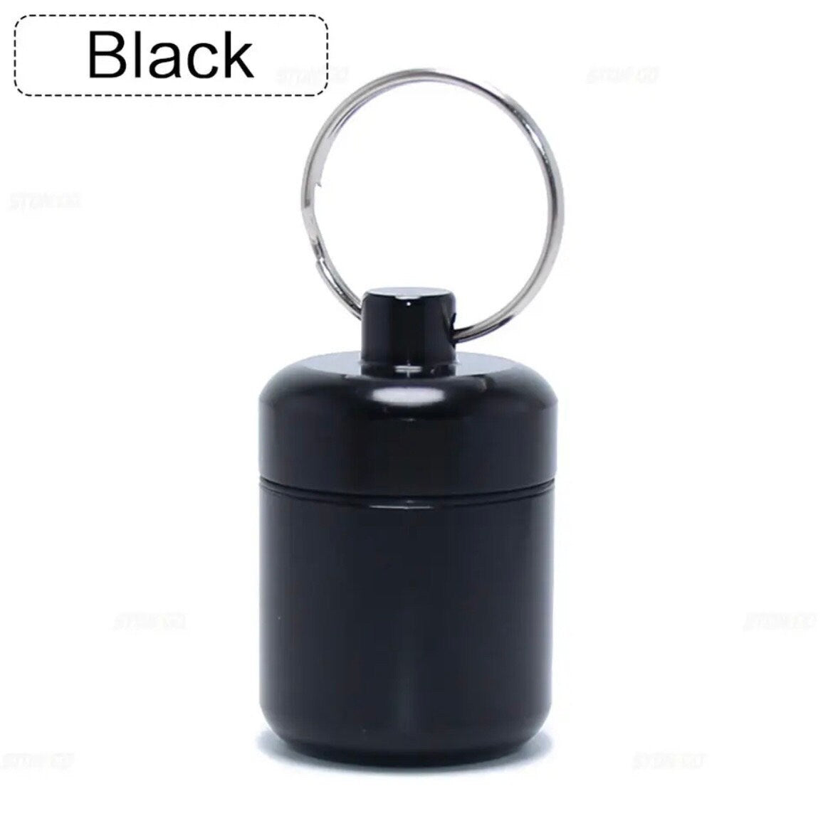 Stash keyring- Barrel Shaped - Pill container- money stash