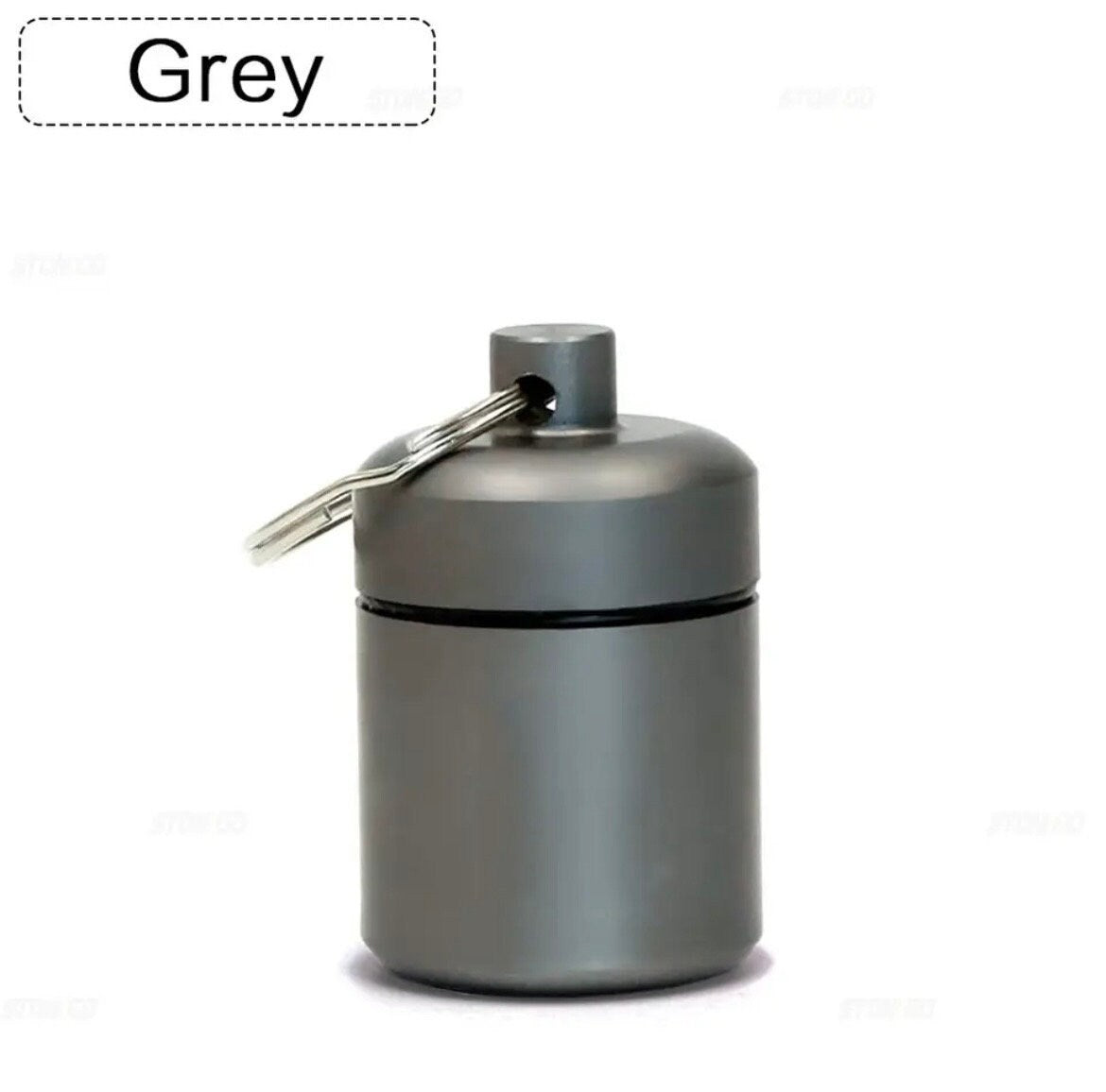 Stash keyring- Barrel Shaped - Pill container- money stash